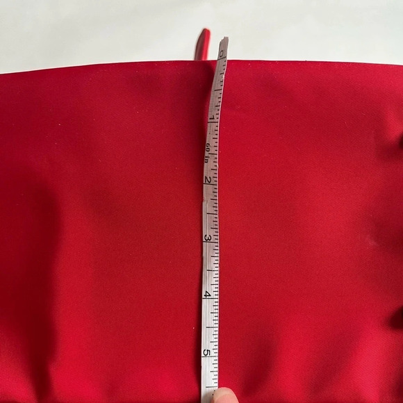 V 1969 Italia Bright Red Fabric Nylon Studded Backpack Bag NWT Medium Purse - Picture 7 of 7